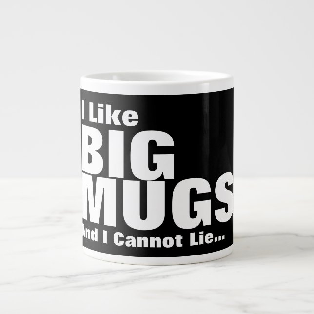Ich mag große Tasse und ich kann nicht leben (Vorderseite)