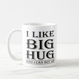 Ich mag große Umarmung und ich kann nicht liegen Kaffeetasse