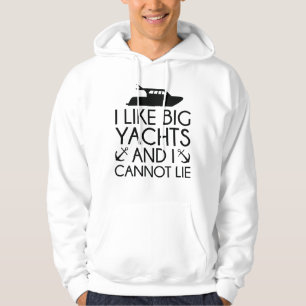 Ich mag große Yachten Hoodie