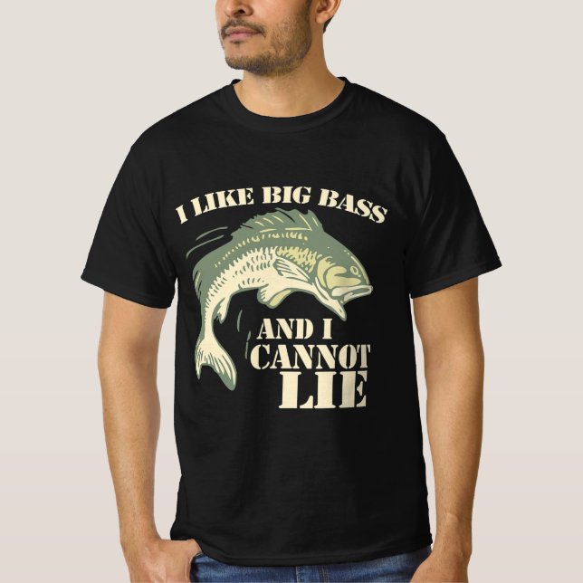Ich mag großen Bass und ich kann keinen lustigen S T-Shirt (Vorderseite)
