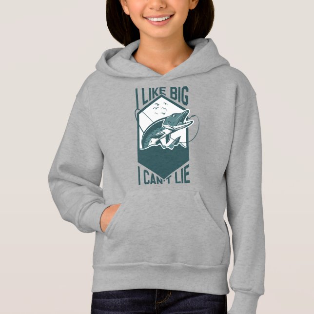 Ich mag großen Fisch und ich kann Pike nicht beiße Hoodie (Vorderseite)