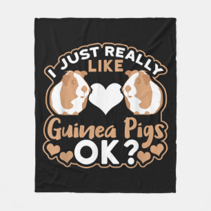 Ich mag Guinea einfach nur Schweine, okay? Fleecedecke