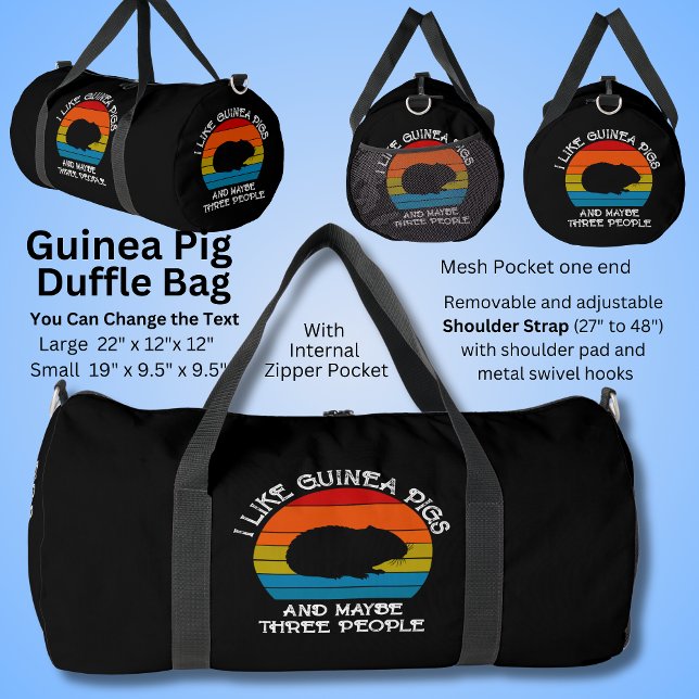 Ich mag Guinea Schweine & vielleicht 3 Leute Duffle Bag (Von Creator hochgeladen)