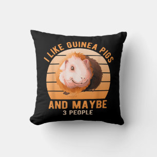 Ich mag Guinea Schweine Wheek Cavy Lover Guinea Ma Kissen