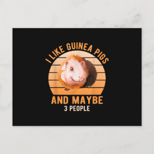 Ich mag Guinea Schweine Wheek Cavy Lover Guinea Ma Postkarte