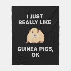 Ich mag Guinea Schweine wirklich gerne Guinea Schw Fleecedecke