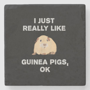 Ich mag Guinea Schweine wirklich gerne Guinea Schw Steinuntersetzer