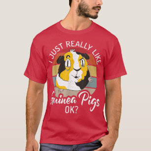 Ich mag Guinea Schweinefleisch aus Ok Animal Lover T-Shirt