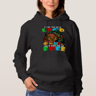 Ich mag Haar Locd Up Melanin Schwarze Königin Frau Hoodie