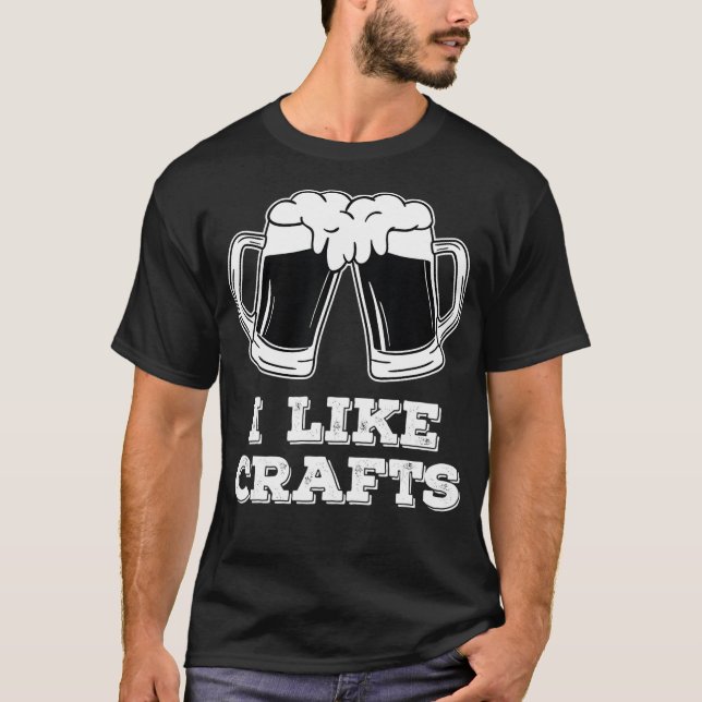 Ich mag Handwerk - Bierbrauerei T-Shirt (Vorderseite)