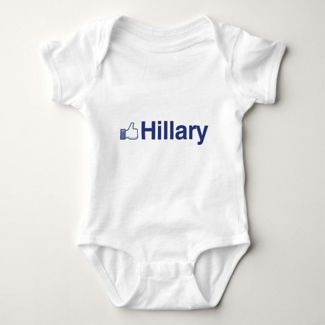 ICH MAG HILLARY-.png Baby Strampler (Vorderseite)