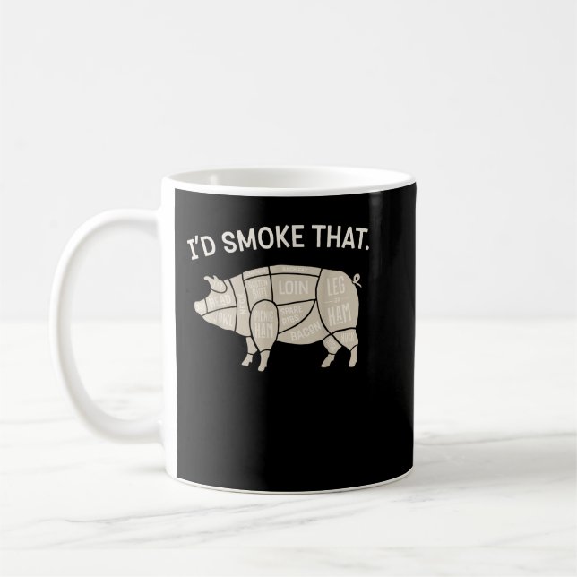 Ich mag Hintern von Schweinen und ich kann nicht n Kaffeetasse (Links)
