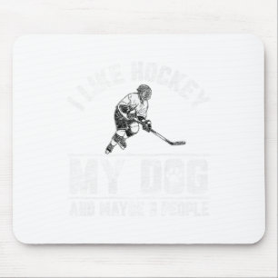 Ich mag Hockey, meinen Hund und vielleicht 3 Leute Mousepad
