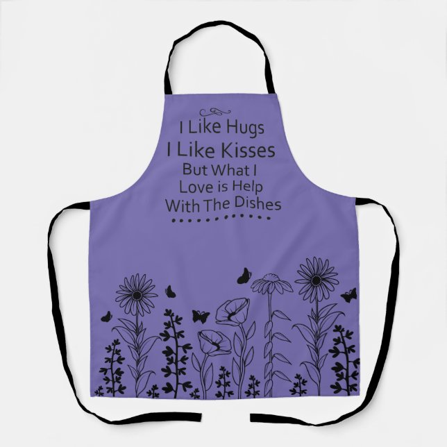 Ich mag Hugs und Kisses Schürze (Vorderseite)