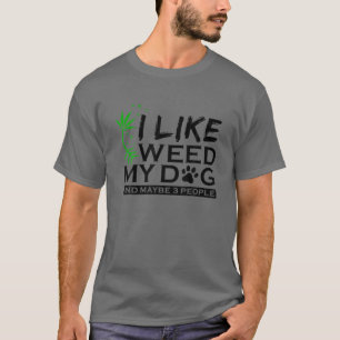 Ich mag Hunde und Jung und vielleicht 3 Leute T-Shirt