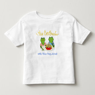 Ich mag Hundertfüßer mit blauem Wanzen-Saft Kleinkind T-shirt