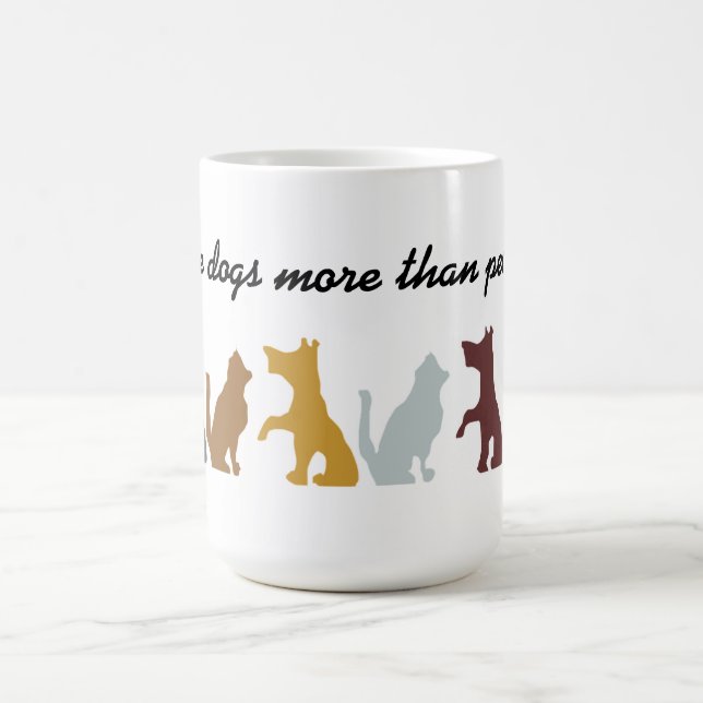 Ich mag HundeziZitat Kaffeetasse (Mittel)