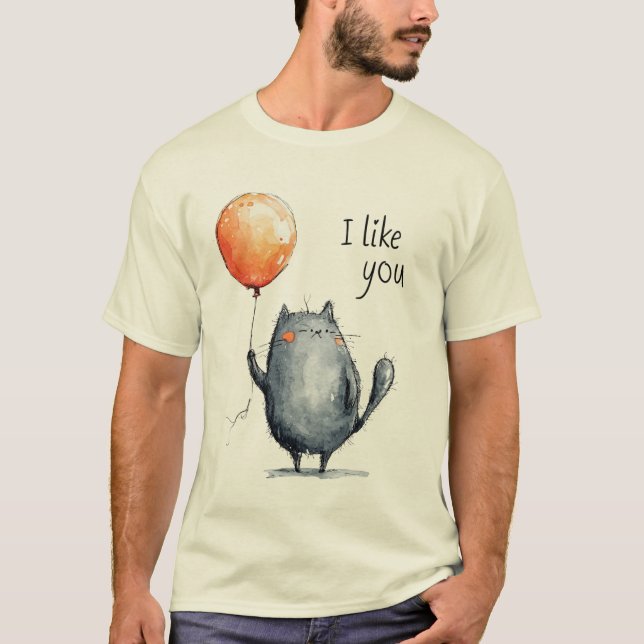 Ich mag Ihr T-Shirt - weiche Worte, weiche Farben (Vorderseite)