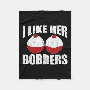 Ich mag ihre Bobber Funny Fishing Paare Geschenke  Fleecedecke