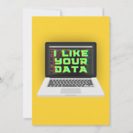 ICH MAG IHRE DATEN FEIERTAGSKARTE