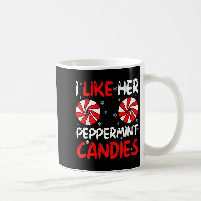 Ich mag ihre Pfefferminzbonbons Paarmatching Chri Kaffeetasse (Rechts)