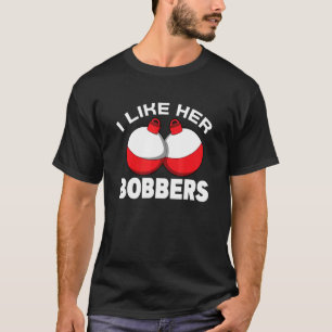 Ich mag ihre Schwimmer - Angeln - lustiger Text - T-Shirt