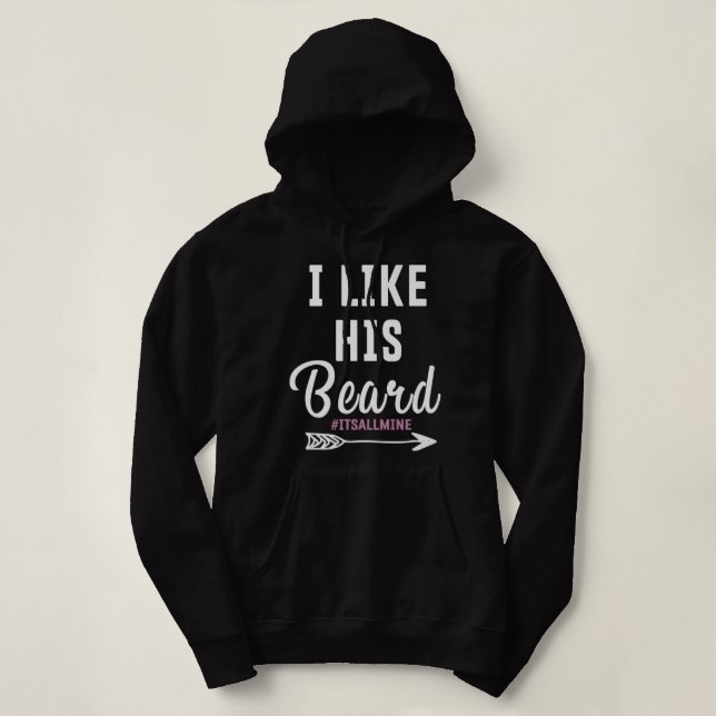 Ich mag ihren Hintern, den sie mag, meine Bärenpaa Hoodie (Design vorne)