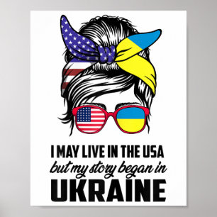 Ich mag in den USA leben, aber meine Geschichte be Poster