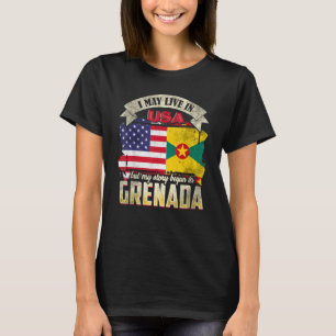 Ich mag in den USA leben, aber meine Geschichte be T-Shirt