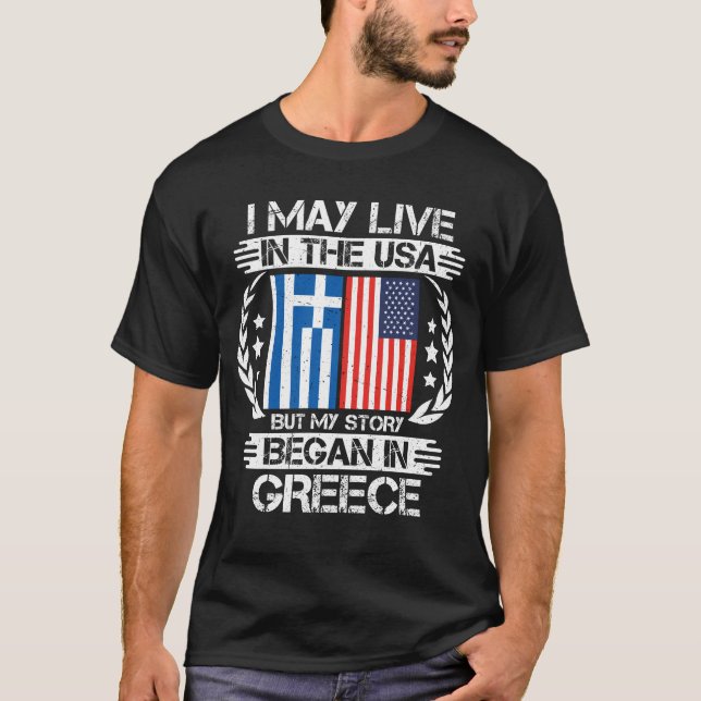 Ich mag in den USA leben, aber meine Geschichte be T-Shirt (Vorderseite)