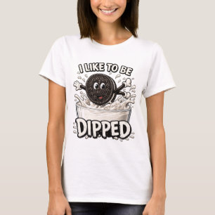 Ich mag in lustiger Kekse T-Shirt getaucht werden