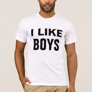 Ich mag Jungen - 1 T-Shirt