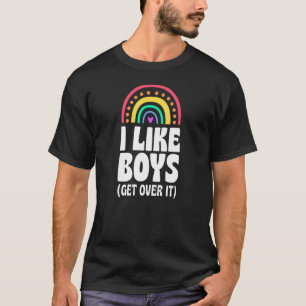 Ich mag Jungs, die über ihn kommen Gay Pride komme T-Shirt