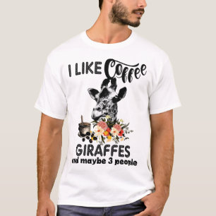 ich mag Kaffee der Kaffeegiraffen und T-Shirt