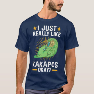 Ich mag Kakapo-Papagei T-Shirt