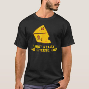 Ich mag Käse echt wie der Funny Cheese Lover T-Shirt