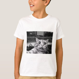 Ich mag Katzen und Hockey vielleicht 3 Leute Lusti T-Shirt