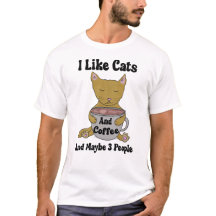 Ich mag Katzen und Kaffee und vielleicht 3 Leute