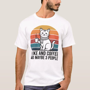Ich mag Katzen und Kaffee und vielleicht 3 Mensche T-Shirt