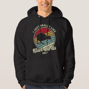 Ich mag Kiwi-Vögel einfach wirklich Ok Vogel Liebh Hoodie