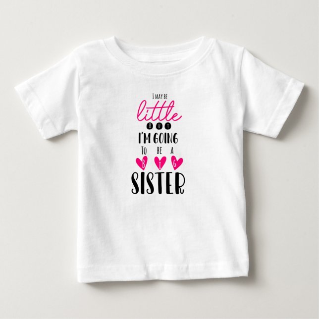 Ich mag klein sein, aber ich werde eine große Schw Baby T-shirt (Vorderseite)