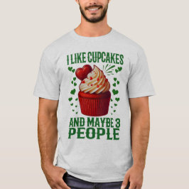 Ich mag Kuchen und vielleicht 3 Personen T-Shirt
