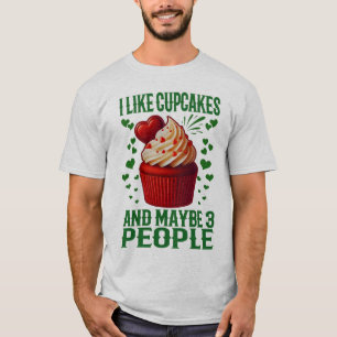 Ich mag Kuchen und vielleicht 3 Personen T-Shirt