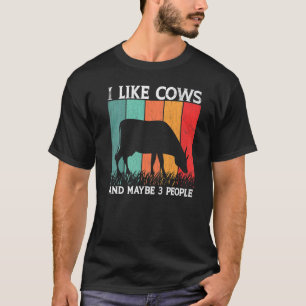 Ich mag Kühe Niedliche Kuh Tier Grafik T-Shirt