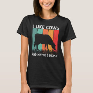 Ich mag Kühe Niedliche Kühe Tiergrafik T-Shirt