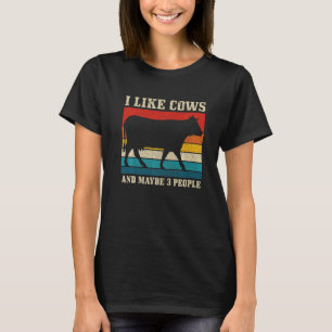 Ich mag Kühe und vielleicht 3 Leute  Landwirtschaf T-Shirt
