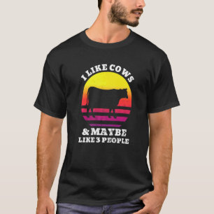 Ich mag Kühe und vielleicht gefällt mir Bauernhof  T-Shirt