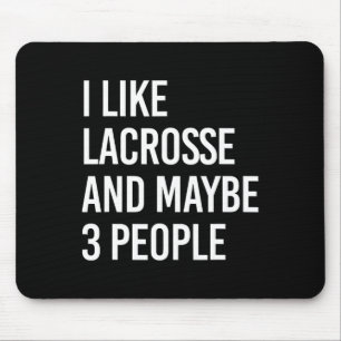 Ich mag Lacrosse und vielleicht 3 Leute Mousepad