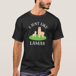 Ich mag Lamas Niedlich Alpaka Lama T-Shirt