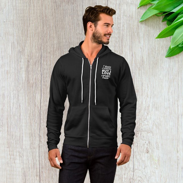 Ich mag laufen, aber ich Liebe Bierbrauer Männer V Hoodie (Von Creator hochgeladen)